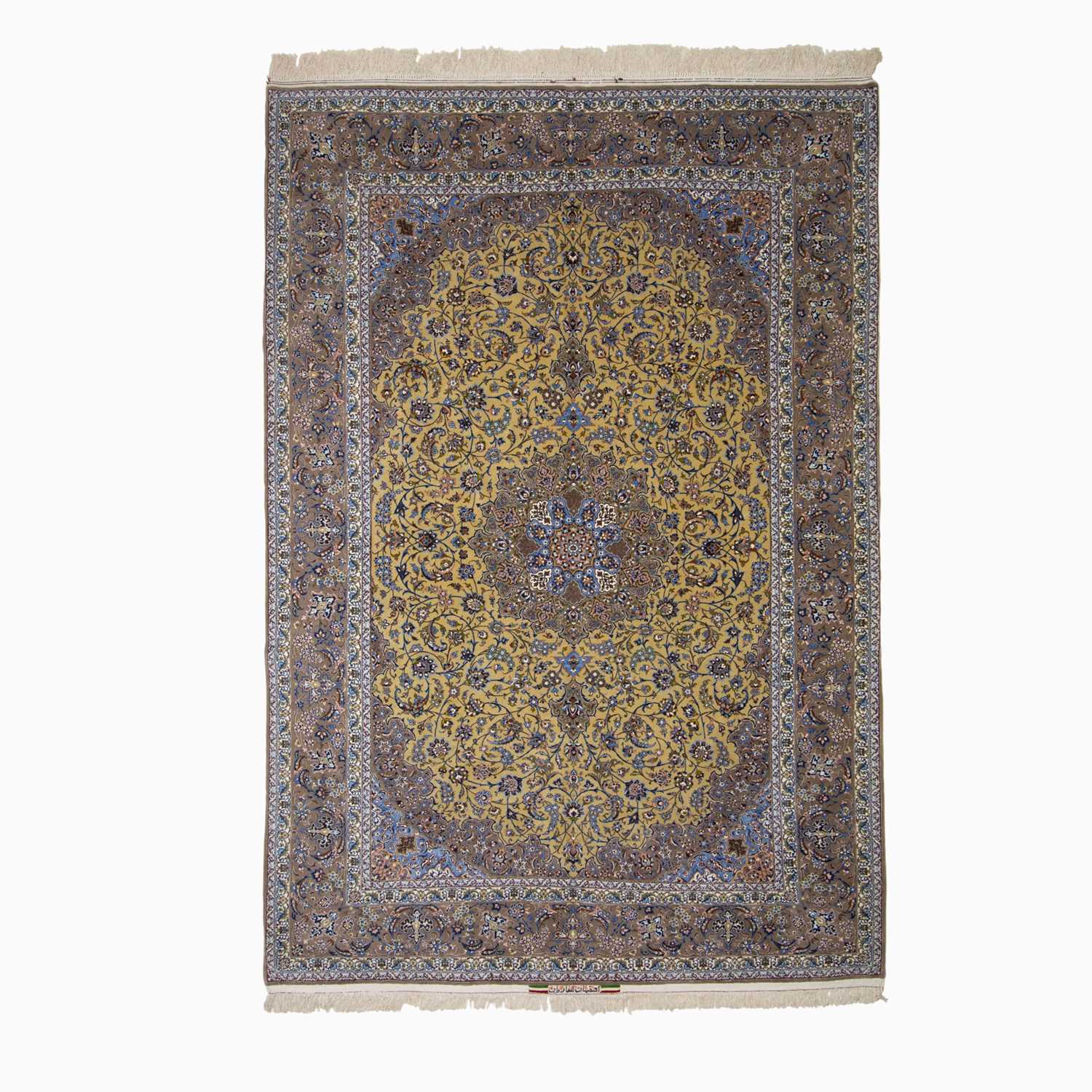 Lot 612 - Silk Warp Isfahan Carpet