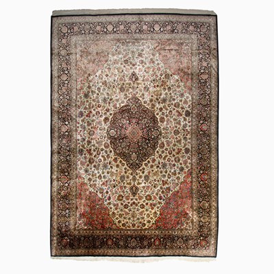 Lot 601 - Qum Silk Carpet