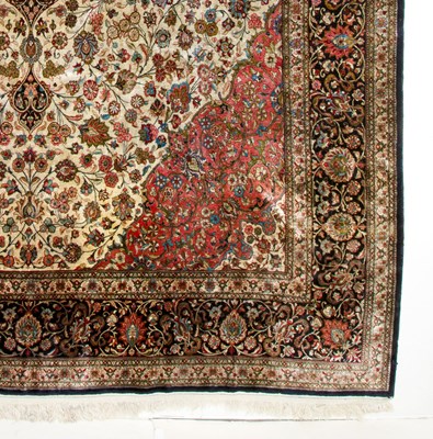 Lot 601 - Qum Silk Carpet