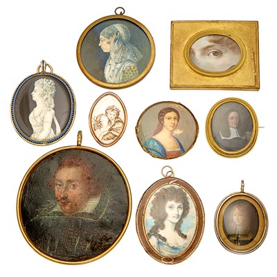 Lot 2118 - Group of Portrait Miniatures