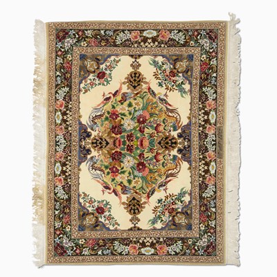 Lot 397 - Silk Warp Isfahan Rug