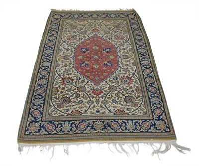 Lot 400 - Wool and Silk Qum Rug