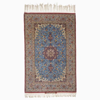 Lot 629 - Silk Warp Isfahan Rug