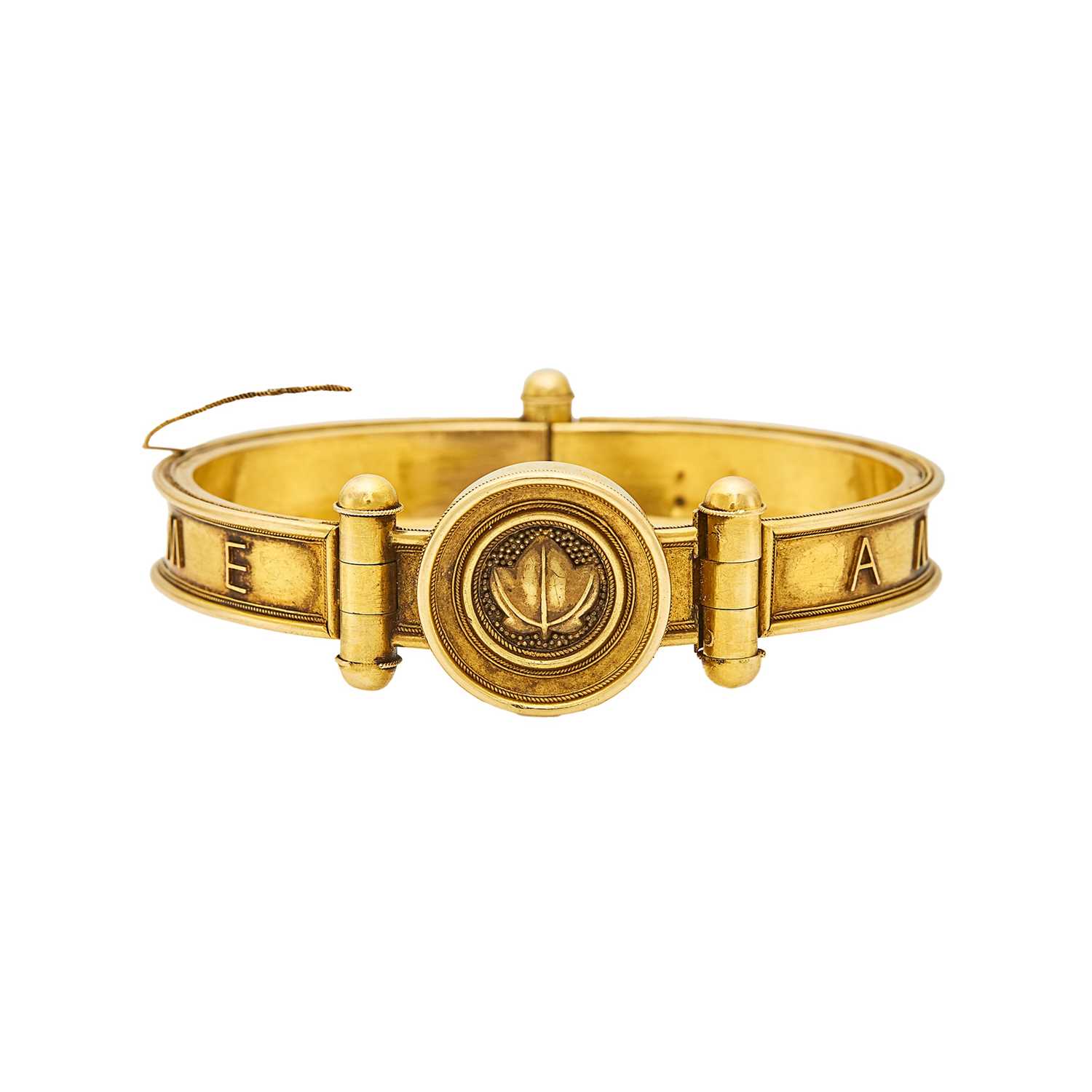 Lot 2092 - Antique Gold Bangle Bracelet