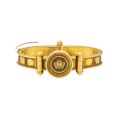 Lot 2092 - Antique Gold Bangle Bracelet