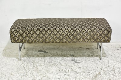 Lot 77 - Contemporary Upholstered Metal Bench