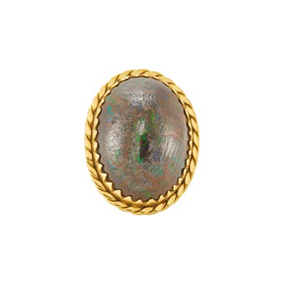 Lot 2109 - Gold and Boulder Opal Ring