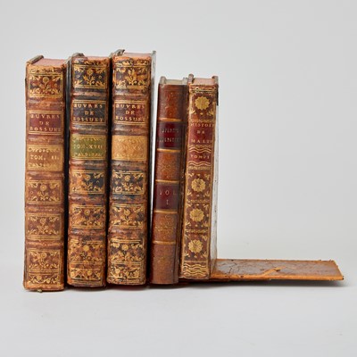 Lot 202 - A Group of Ten Leather-Bound Book Ends