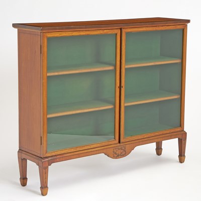 Lot 203 - Edwardian Satinwood and Painted Bookcase