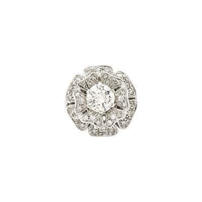 Lot 2196 - White Gold and Diamond Ring