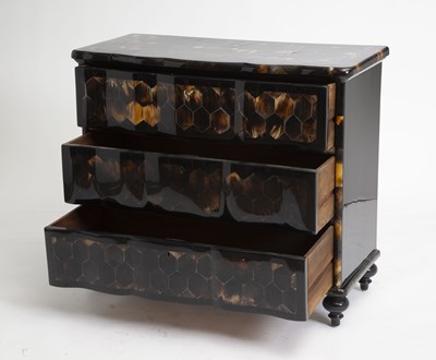 Lot 844 - Horn Clad Chest of Drawers