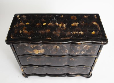 Lot 844 - Horn Clad Chest of Drawers