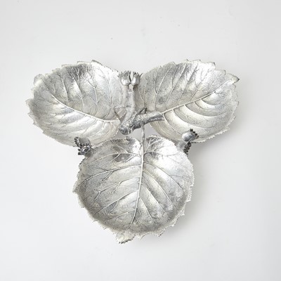 Lot 104 - Gianmaria Buccellati Sterling Silver Leaf-Form Dish