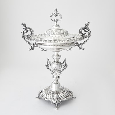 Lot 270 - Continental Silver Plated Covered Compote