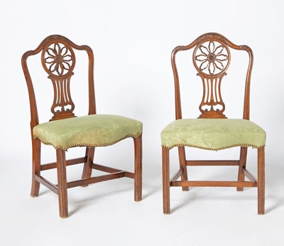 Lot 218 - Pair of George III Mahogany Side Chairs