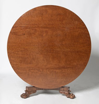 Lot 528 - Regency Style Mahogany Circular Dining Table