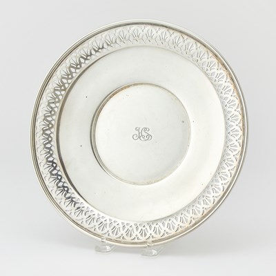 Lot 68 - Tiffany & Co. Sterling Silver Pierced Cake Plate