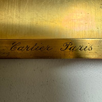 Lot 105 - Cartier Paris Gold and Enamel Case
