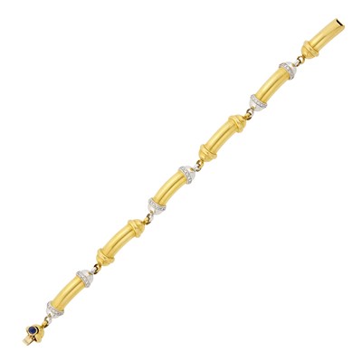 Lot 2014 - Two-Color Gold and Diamond Bracelet