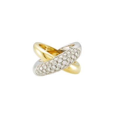 Lot 2030 - Two-Color Gold and Diamond Ring