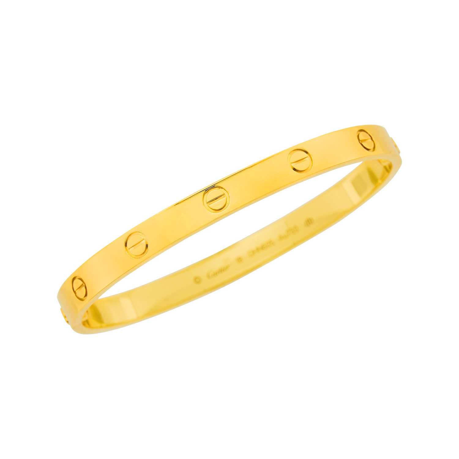 Lot 63 - Cartier Gold 'Love' Bangle Bracelet