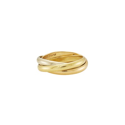 Lot 2021 - Cartier Paris Tricolor Gold 'Trinity' Band Ring