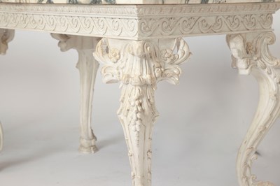 Lot 297 - Pair of George II Style White Painted Center Tables