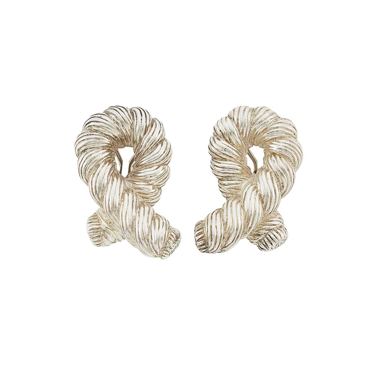 Lot 1146 - Angela Cummings Pair of Silver Twist Earclips