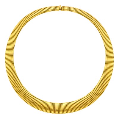 Lot 5 - Gold Snake Link Necklace