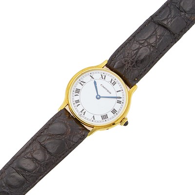 Lot 1031 - Cartier Paris Lady's Gold Wristwatch