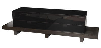 Lot 462 - Christian Liaigre for Holly Hunt Black Lacquered Wood "Oscuro" Console