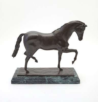 Lot 196 - Patinated Bronze Figure of a Stallion