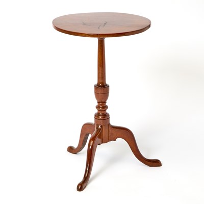 Lot 360 - Queen Anne Walnut Tilt-Top Candlestand