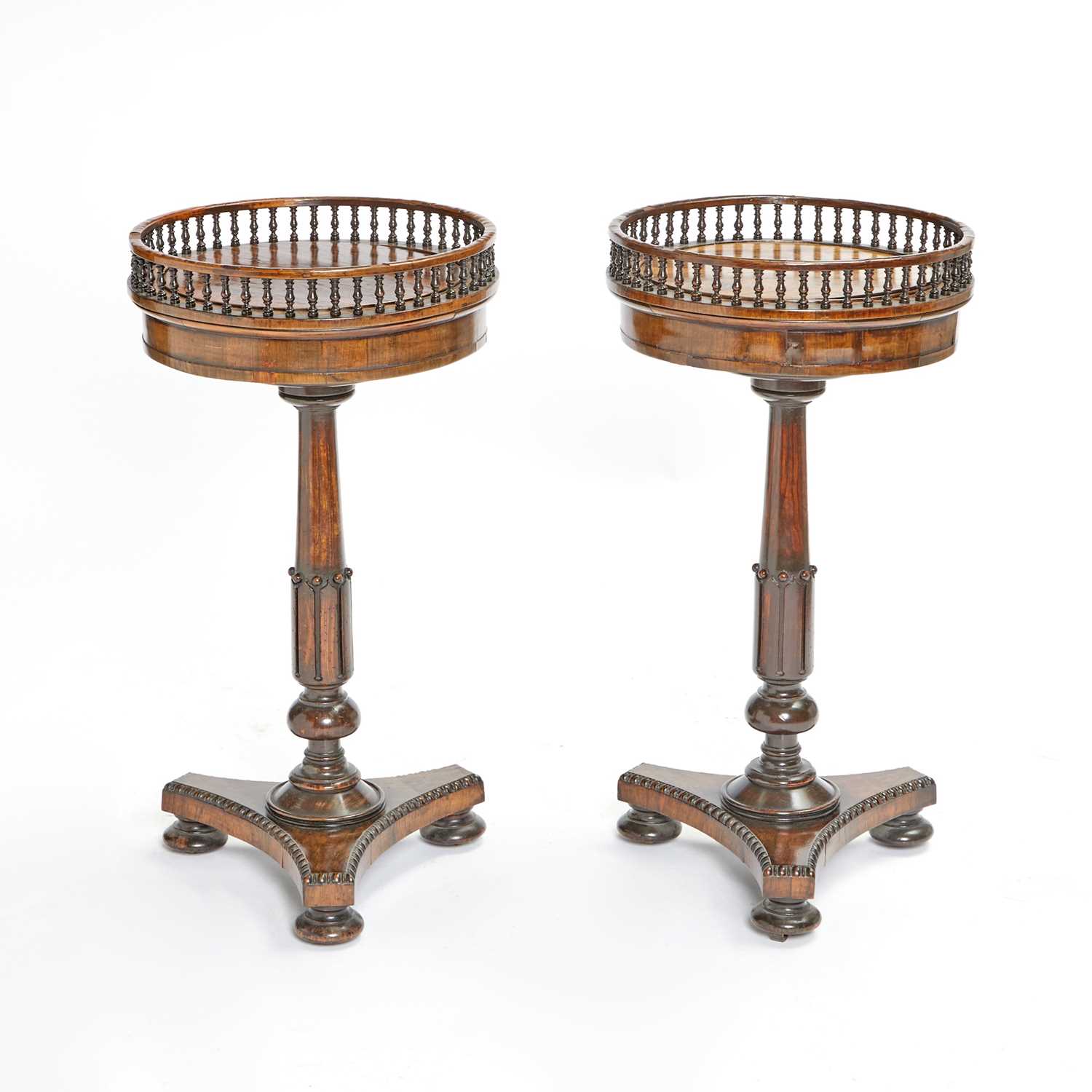 Lot 775 - Pair of William IV Rosewood Plant Stands