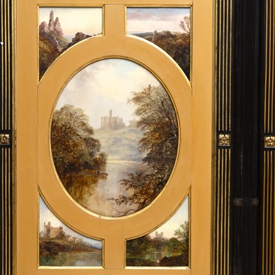 Lot 751 - The Northumberland Screen, a Victorian Four-Panel Screen