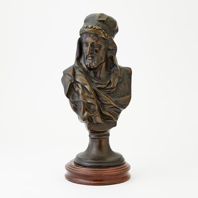 Lot 203 - Patinated Bronze Bust of an Arab Man