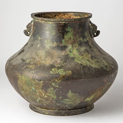 Lot 480 - A Chinese Bronze Hu Vase