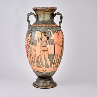 Lot 275 - Ancient Greek Style Porcelain Neck Amphora