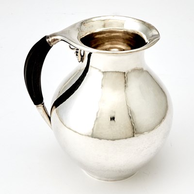 Lot 294 - Georg Jensen Sterling Silver Ebony-Handled Small Pitcher