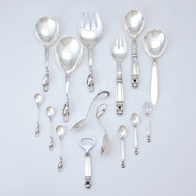 Lot 292 - Group of Georg Jensen Sterling Silver Flatware