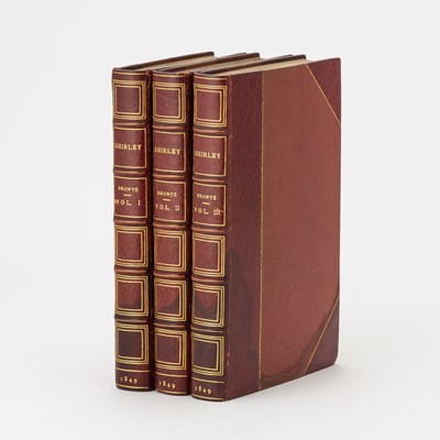 Lot 210 - A first edition of Charlotte Bronte's novel "Shirley: A Tale"