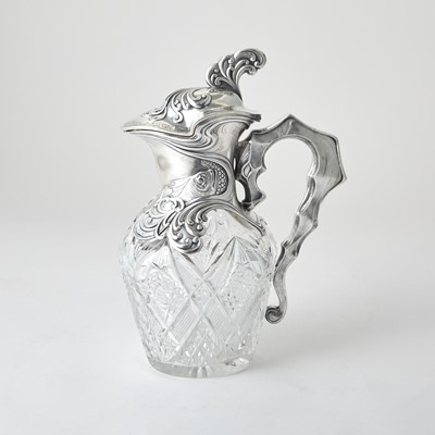 Lot 700 - Russian Silver-Mounted Cut Glass Decanter