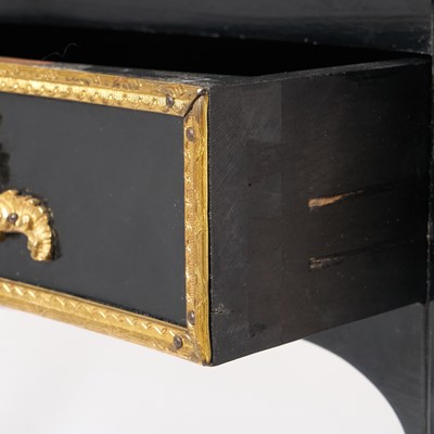 Lot 248 - Louis XV Style Bronze Mounted Ebonized Bureau Plat