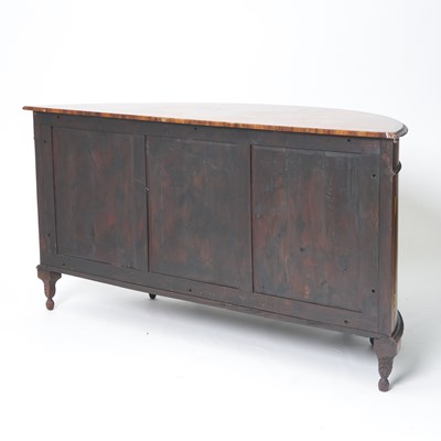 Lot 156 - George III Style Inlaid Satinwood Demilune Cabinet