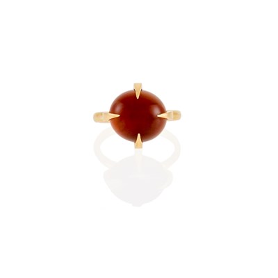 Lot 136 - Pomellato Gold and Cabochon Citrine Ring