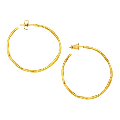 Lot 118 - Ippolita Pair of Gold Hoop Earrings