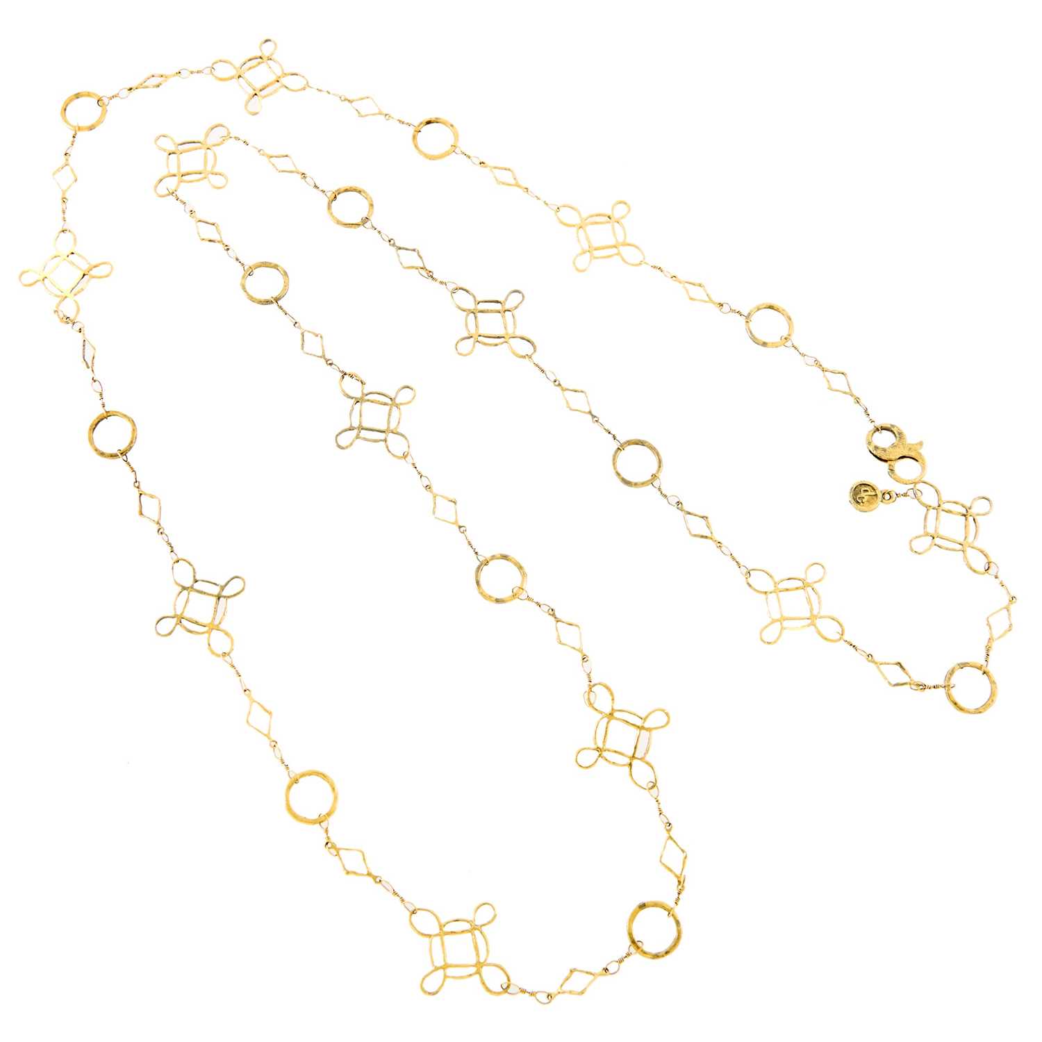 Lot 2175 - Long Gold Chain Necklace
