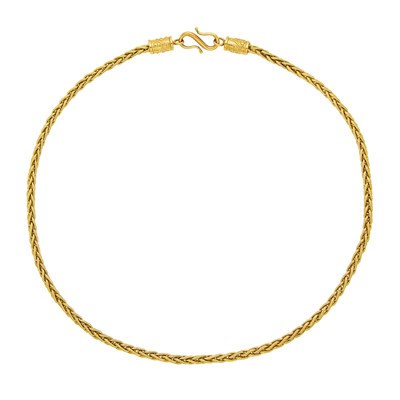 Lot 152 - Braided Gold Chain Necklace