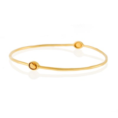 Lot 1190 - Ippolita Gold and Citrine 'Rock Candy' Bangle Bracelet