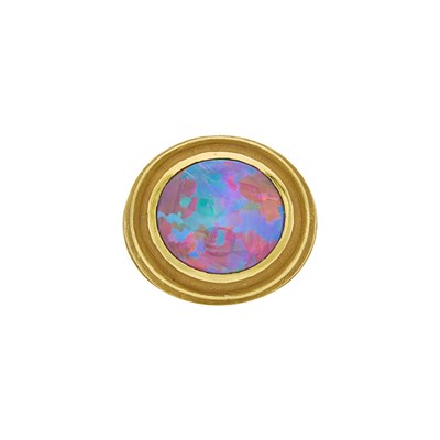 Lot 119 - Christopher Walling Gold and Opal Ring